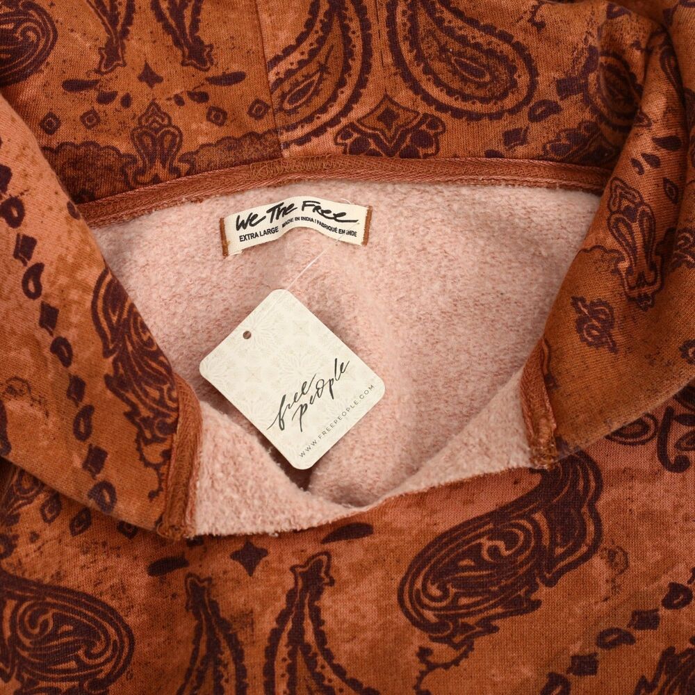 Free People We The Free It's A Vibe Butterfly Printed Hoodie Oversized XL 290211 - Picture 9 of 9